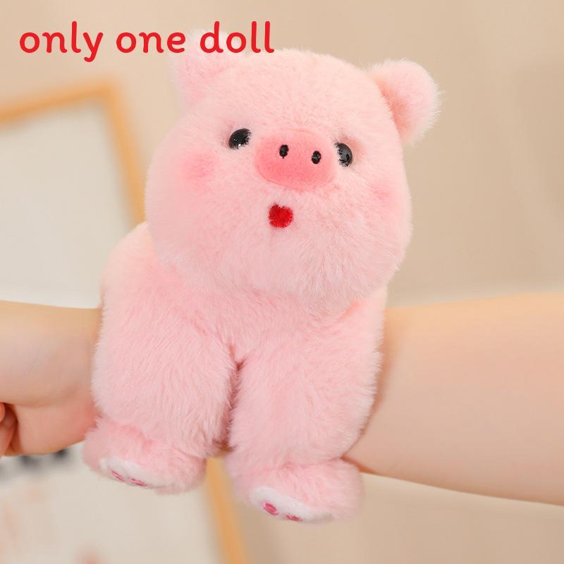 Cartoon Animal Hand Ring Plush Toy With Fox Dinosaur Shark For Kids Gift