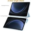 Coque + Verre Trempé -E.F.CONNECTION - pour Samsung Galaxy Tab S9 - Protection Intégrale - Antichoc - Bleu