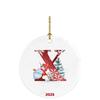 26 Letters Santa Christmas Pendant Acrylic Car Pendant Christmas Tree Decoration