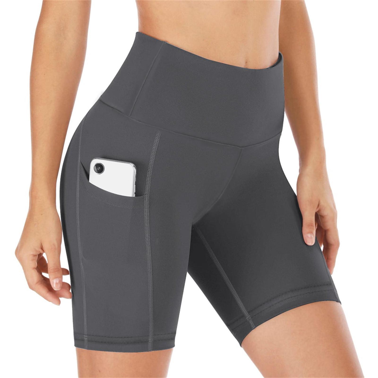 Women S Seamless Knitted Color Buttocks Shorts Breathable High Elastic Sports Running Yoga Pants XXL
