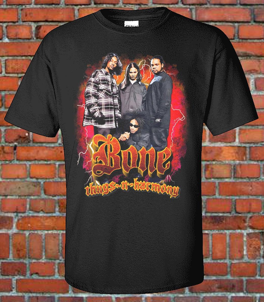 NEW Bone Thugs-N-Harmony In Tour T Shirt Cotton Black UR956 XL