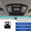 2x Carbon Fiber Front Roof Reading Light Panel Cover Trim For Toyota Hilux 15-21