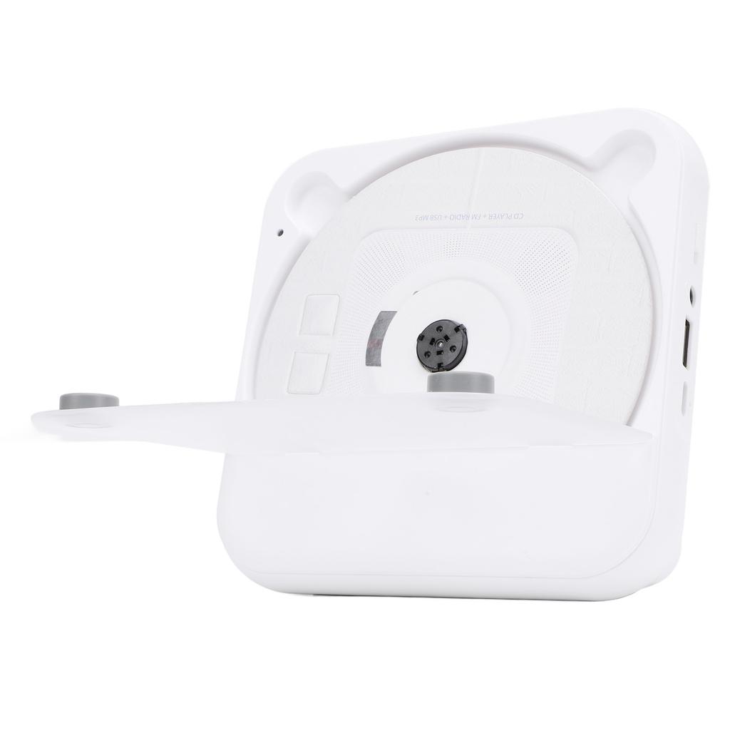 Bluetooth Portable CD Player MP3 Stereo Sound Desktop CD Music Player with Remote Control for Home White