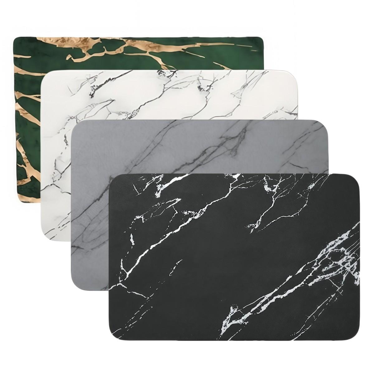 Diatomite Bath Mat Non Slip Bath Rug Anti-Slip Bathroom Mat colore grigio