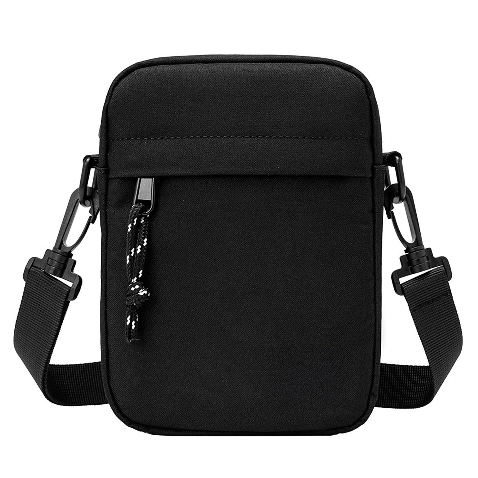 

Міні плечова військова камуфляжна на блискавці вулична армійська міні сумка-кросбоді через плече гаманець смартфон сумка для прогулянок X-cross чоловіча сумка, маленька, вертикальна, чорний