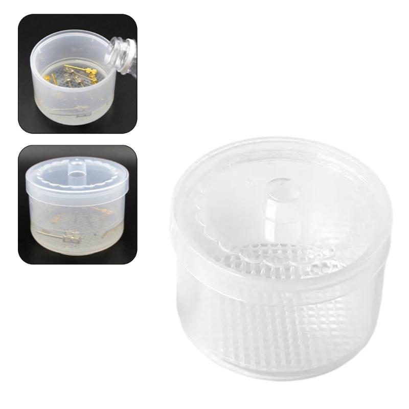 Sterilizer Box for Nail Tools Nail Art Drill Bits Cleaning Box Nail Tool Disinfectant Box Nail Supplies Manicure Tools