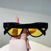 Sexy Ladies Cat Eye Sunglasses Women For Men Vintage Sun Glasses Punk Popular Trendy Outdoor Travel One Piece Rivet Shades Uv400