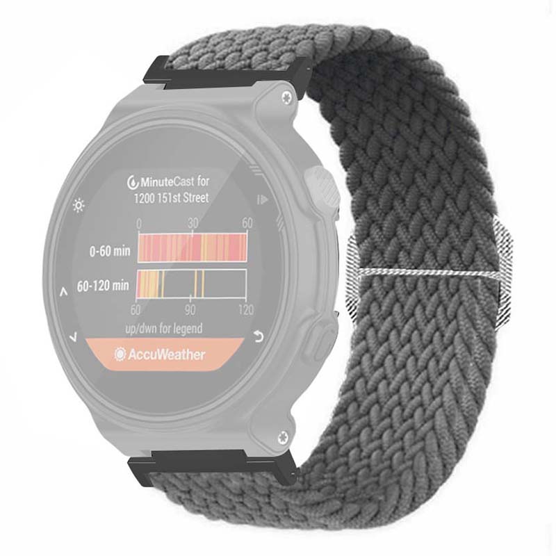 For Garmin Forerunner 220/230/235/735XT/620/630 Watch Strap Stretchy Braided Nylon Band
