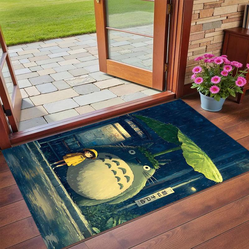 Crystal Velvet Rug Soft Non Slip Indoor Floor Mat Home DecorMy Neighbor Totoro