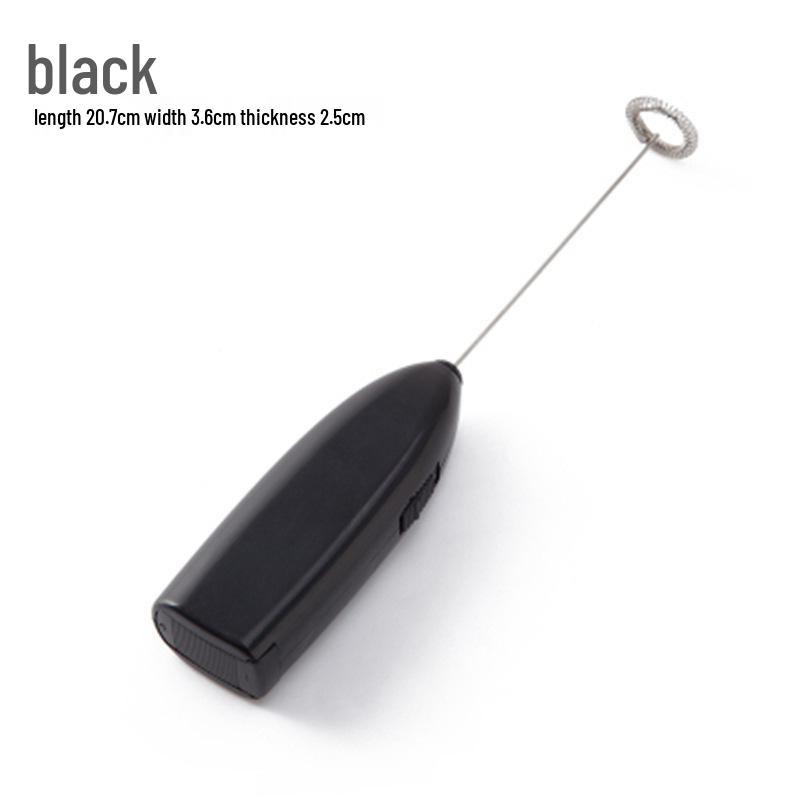Electric Handheld Stainless Steel Egg & Milk Frother чёрный