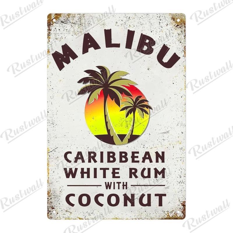 Vintage Beer Metal Sign, New Year Pub Decor Plaque