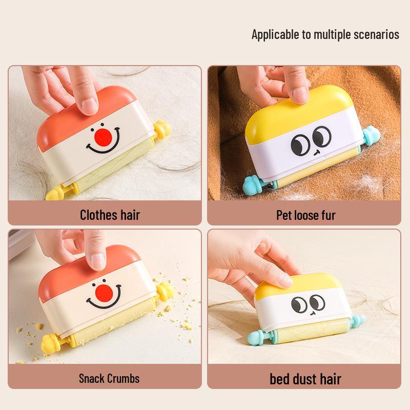 Compact Reusable Lint Roller & Sweater Hair Remover - Two-in-One Household Tool