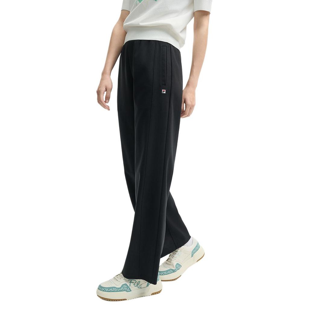 Fila Heritage Series Comfortable Soft Skin-Friendly Lace-Up Casual Pants Women Bottoms Black F11W528606F-BK
