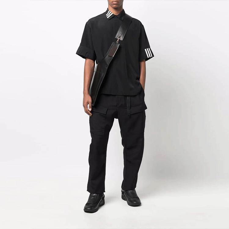Y-3 FW21 Waist-Tied Straight-Leg Pocket Design Casual Pants Men pants Black HG8601