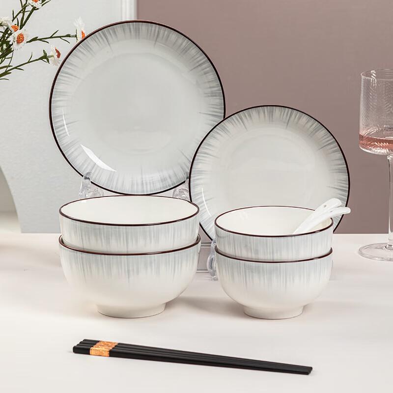 Ningzhao Nordic Ceramic 10-Piece Dinnerware Set