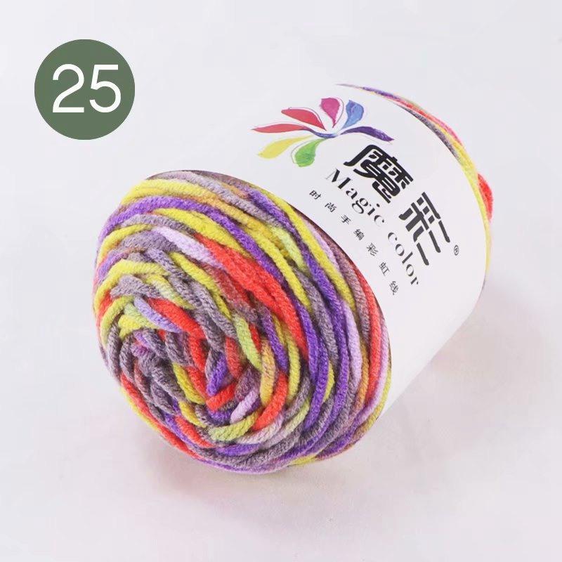Wool Ball Rainbow Cotton Thread Lover Thread Cotton Factory Wholesale Cotton Baby DIY Handmade Crochet Sweater Scarf