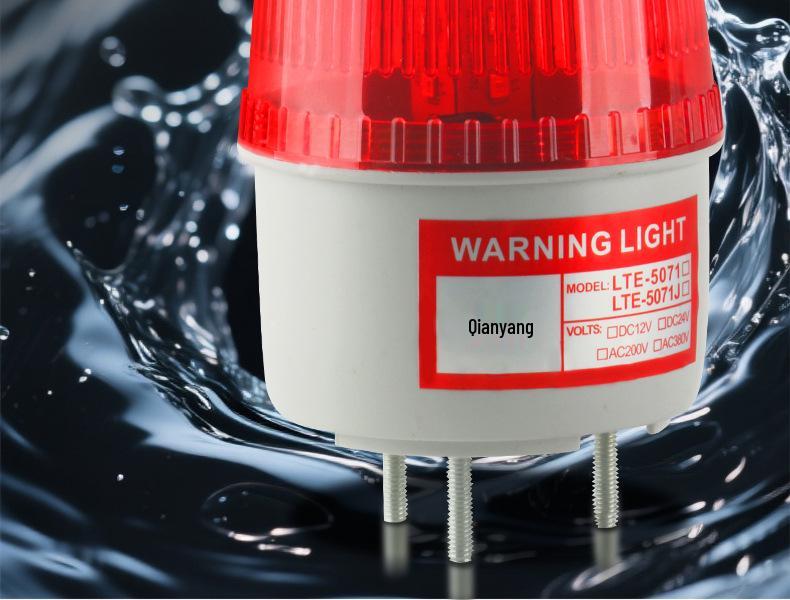 LTE-5071J LED Strobe Warning Light with Sound Alarm for Vehicle, 12V/24V/220V