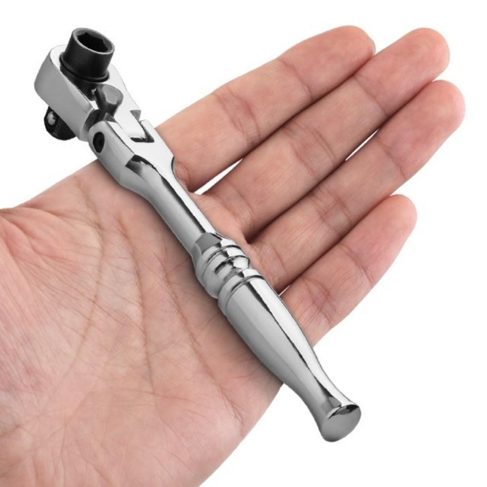 Round Handle Quick Spanner Tool Metal Double Head Ratchet Durable Ratchet Wrench  Hand Tool