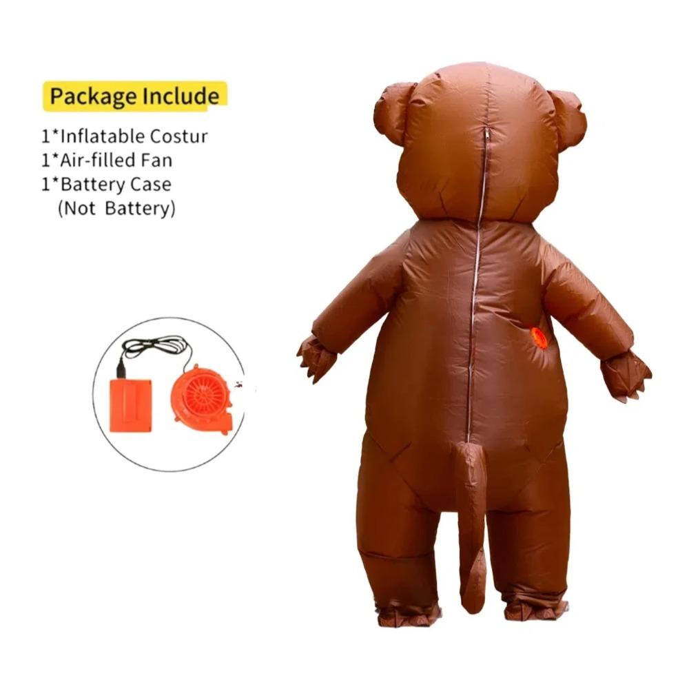 Monkey Inflatable Adult Costume - Fun Halloween Christmas Party Role Playing Set, Suitable for Height 150-190cm