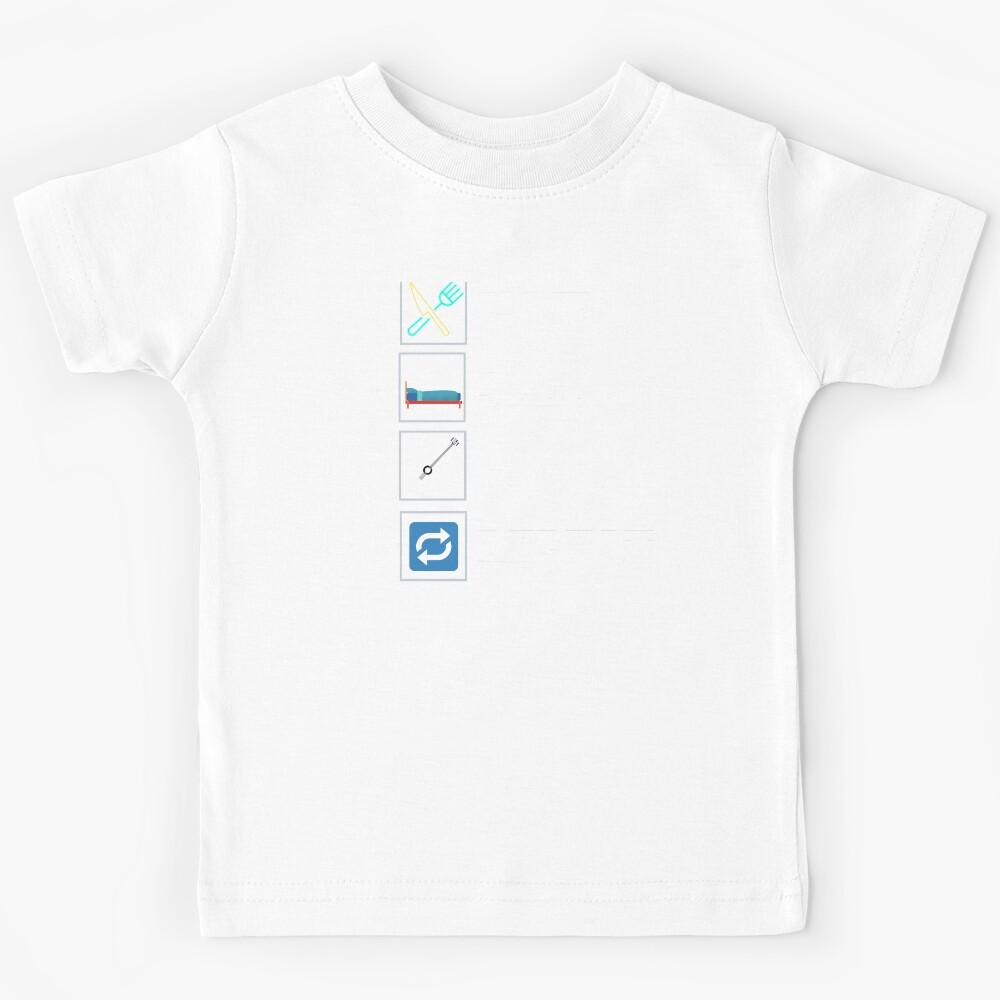 Eat Sleep Guitar Repeat Kids T-Shirt 150