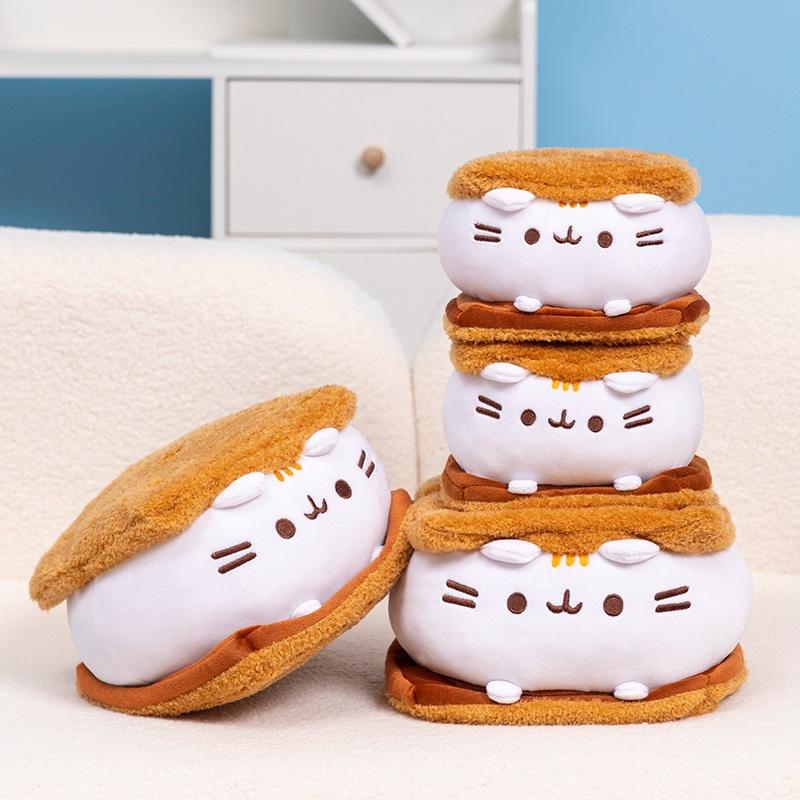 Niedliche Gund Fette Katze Sandwich Katze Plüschtier Pusheen Snack Katze Serie Geschenk Ins Puppe