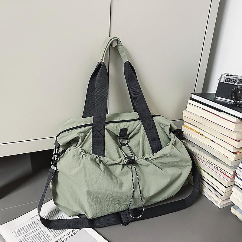 

Canvas bag women s large capacity spring and summer versatile messenger bag short trip shoulder commuter tote bag зелений