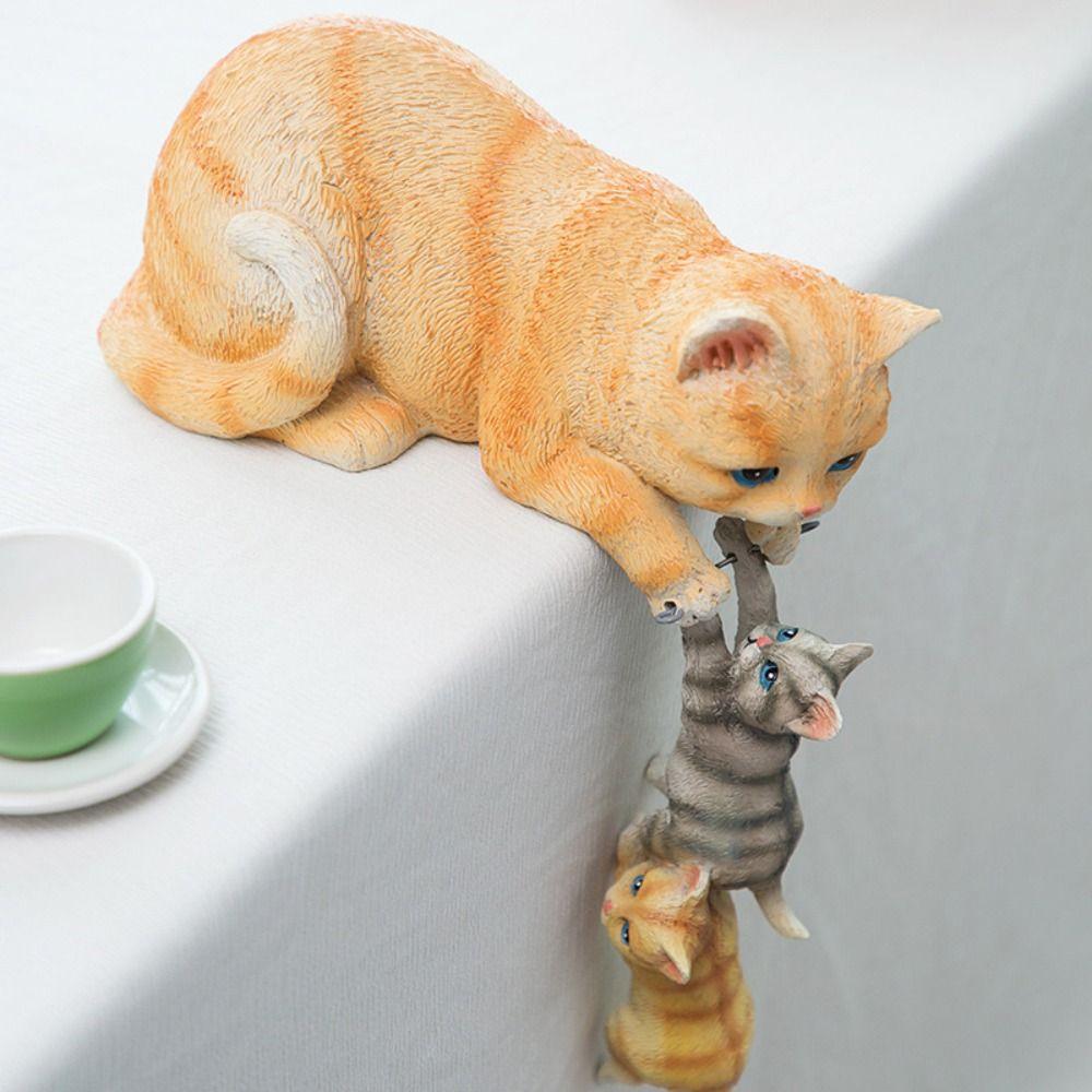 

Подарки на день рождения, домашний декор, статуя кошки, настольный орнамент, фигурки медведей, скульптуры животных