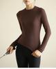 Women's Slim Fit Long Sleeve Sports Top for Running & Yoga - Spring/Autumn Style