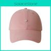 Minimalist Cotton Baseball Cap For Women With Solid Color Design And Puppy Decoration For Summer Casual Wear