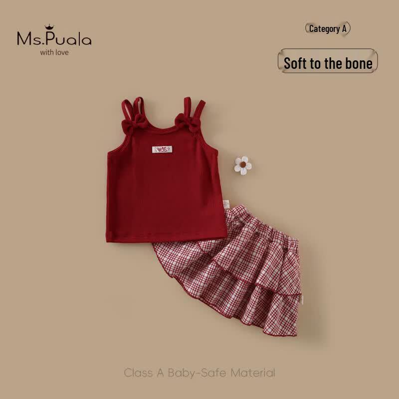 MS.PUALA Infant Girl s Summer T-shirt & Lantern Shorts Set 73 CM