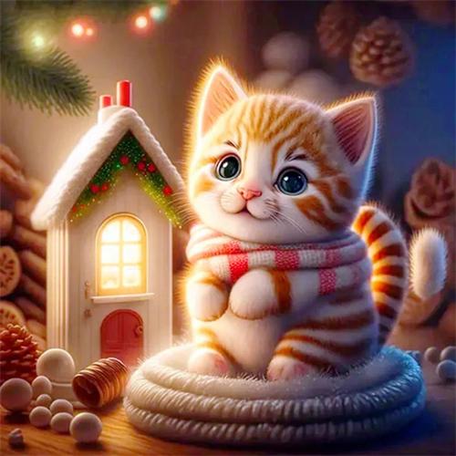 Pełny kwadratowy okrągły DIY diamentowy obraz zwierzęcy fantasy haft tygrys smok mozaika wystrój domu