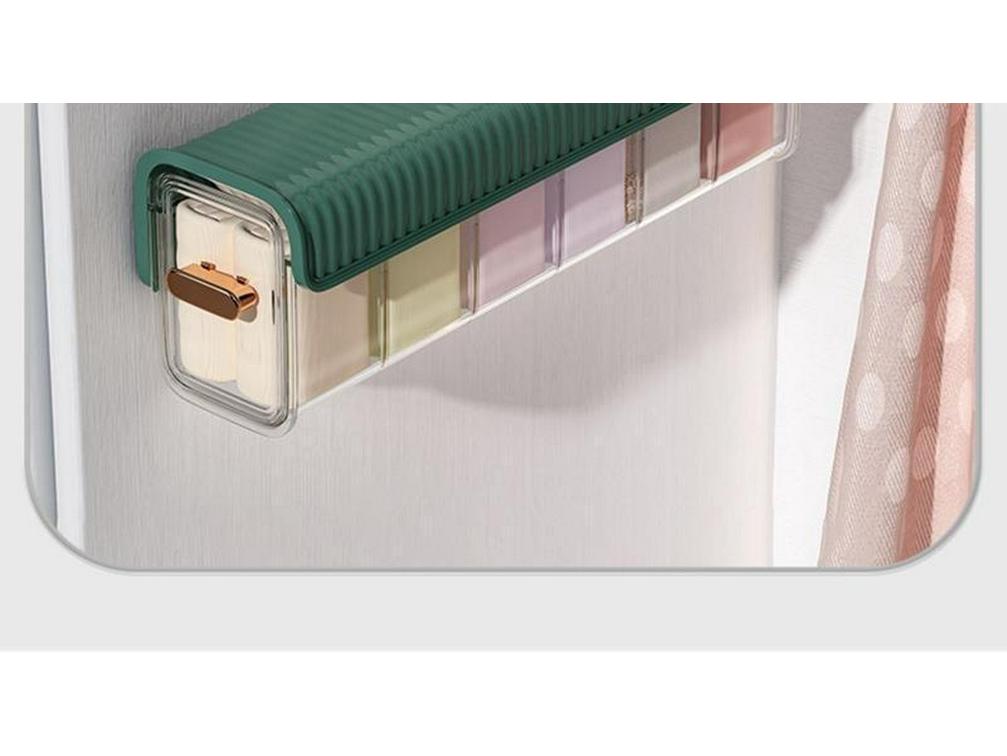 Bez wiercenia, ścienny pojemnik do przechowywania bielizny, skarpetek, kabli do transmisji danych i różnych drobiazgów