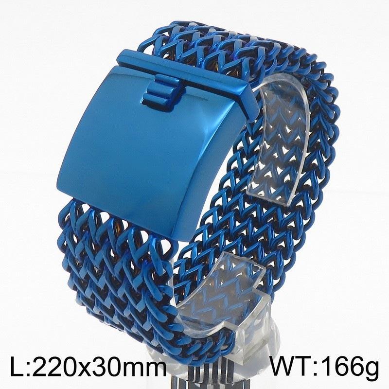 2026 Jewelry Fashion Trend European and American Style Personalized Casting Square Fish Scale Men's Bracelet