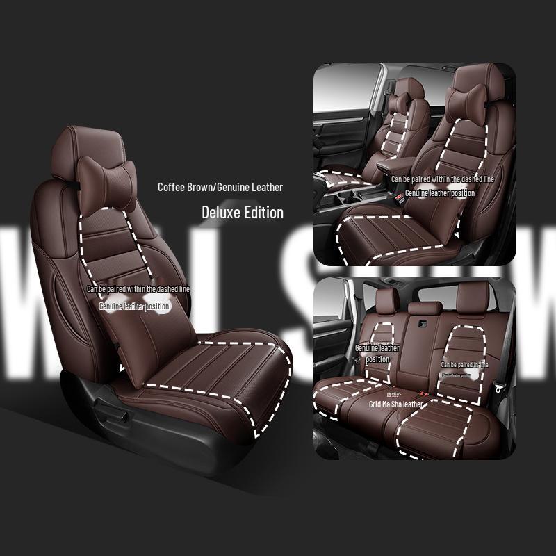 Custom Leather Seat Cover for Honda CRV, XRV, Vezel, Breeze, Integra - Full Wrap Design