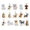 Dog Hair Collector Keychain Dog Shape Charm Keychain Memorial Storage Box Transparent Pet Fur Keepsake Capsule Memorial Gift for Pet Lovers