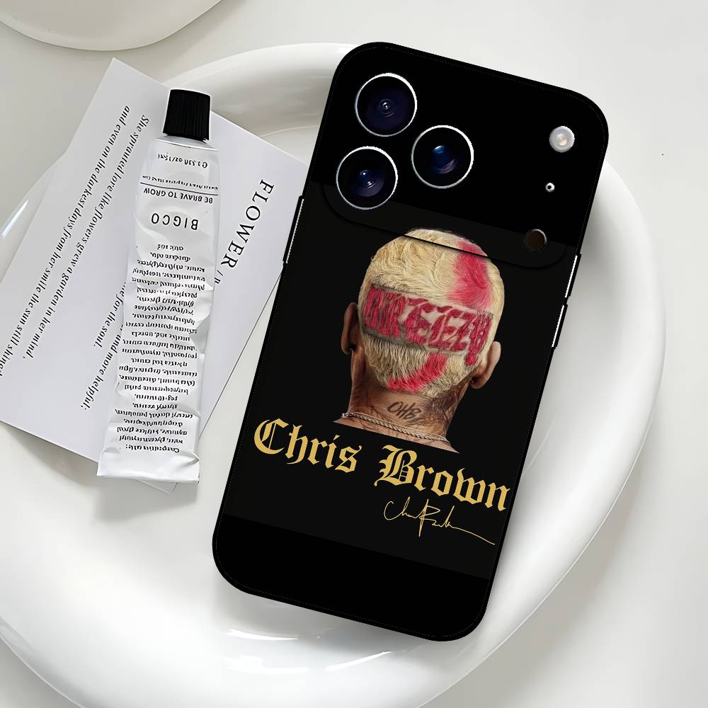 CB-Chris Brown-A Phone Case Black That Fits For IPhone 17,16,15,11,13,14 Pro Max,Plus,X,Xr,Xs Max,13Mini