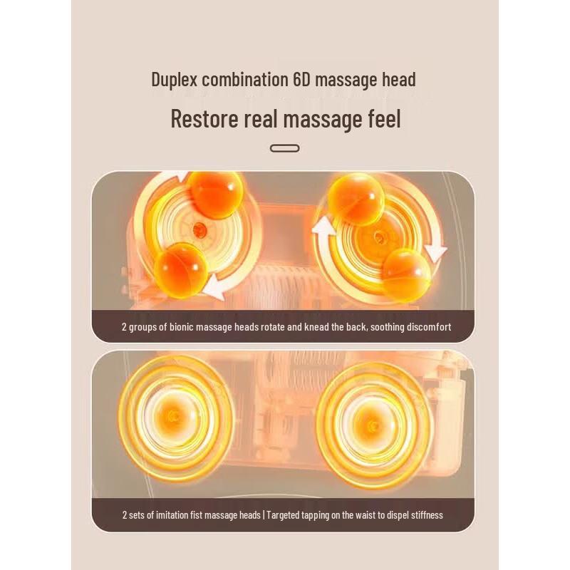 WayourCare Heated Lumbar Massager Car Cushion CN plug (adapter included)