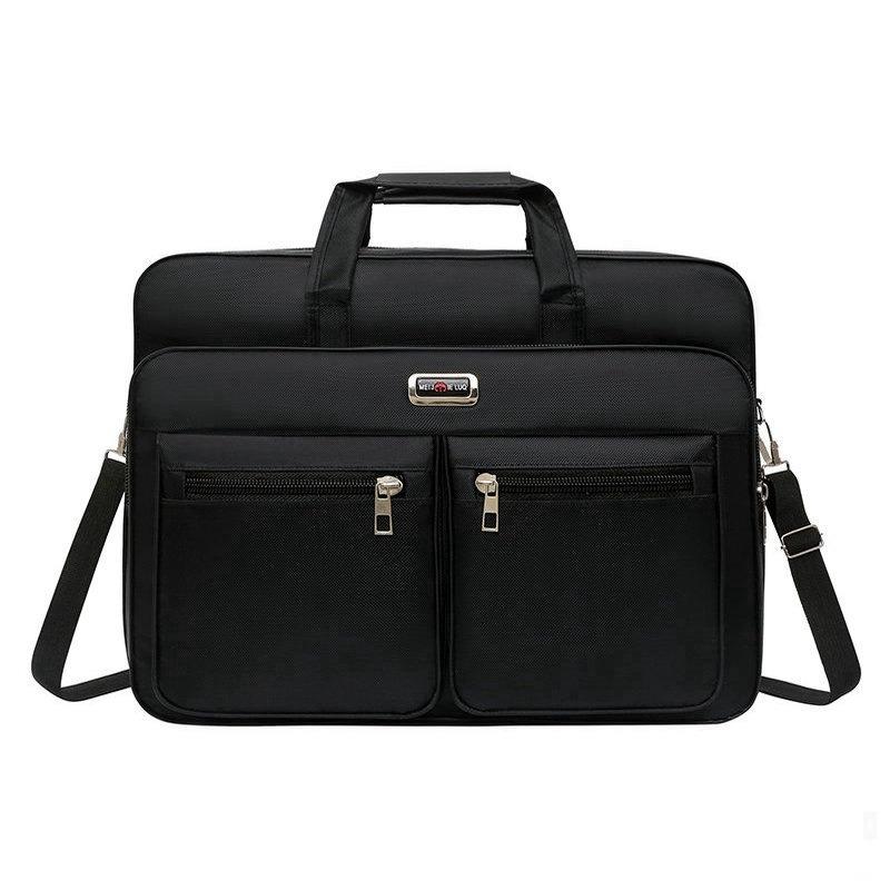 Men's oversized 20-inch shoulder messenger bag, new Oxford cloth waterproof and wear-resistant business handbag travel bag