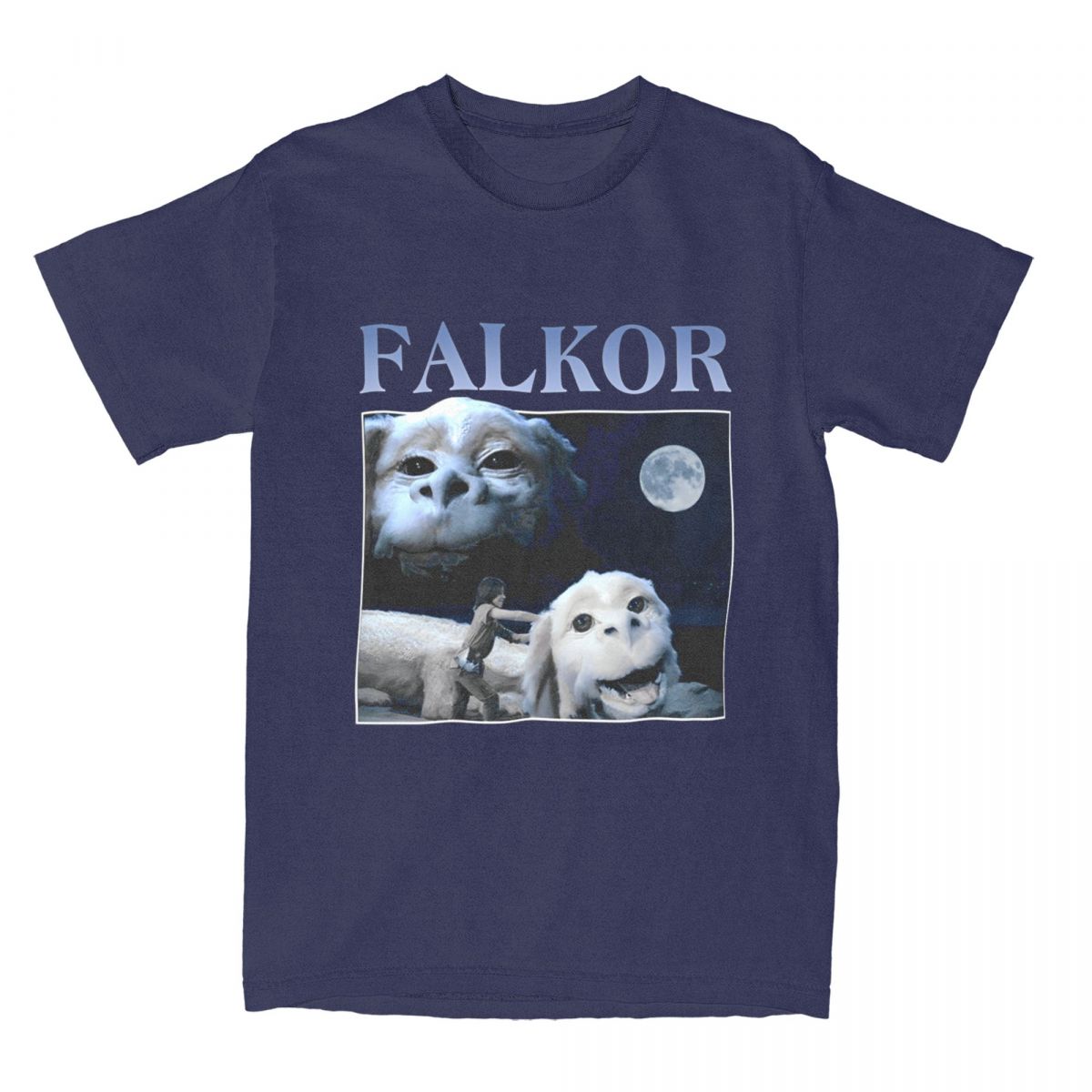 

The Neverending Story Falkor T Shirt Couple Film Classic Pure Cotton T Shirts Summer Hip Hop Tees Hot Sale Oversize Clothes 4XL