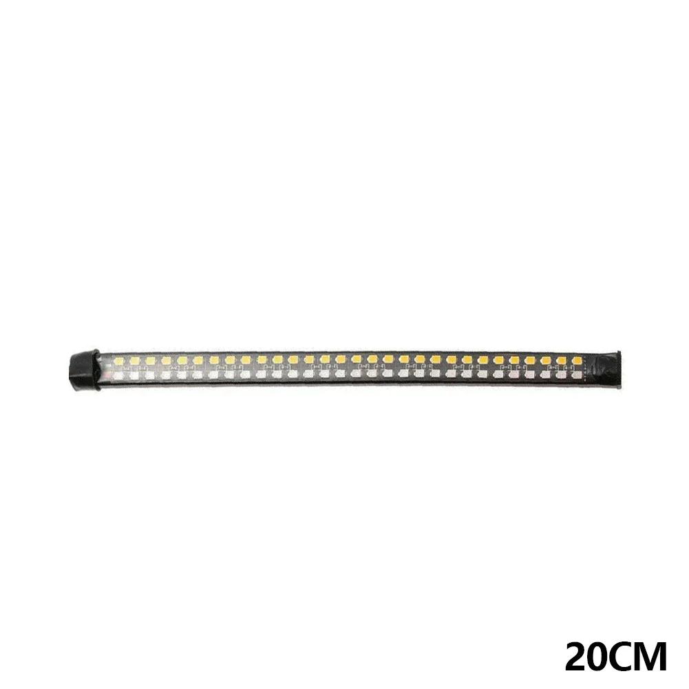 20/30/40cm Motorcycle LED Flowing Turn Signal Indicator Lights Red Strobe Brake Light Tail Lamp Strip Decor Driving Lamps