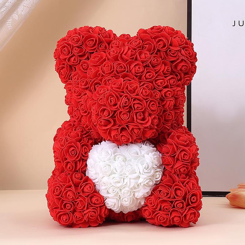 Rose Bear: Preserved Flower Gift for Girlfriend - Perfect for Birthdays, Valentine's, and Proposals