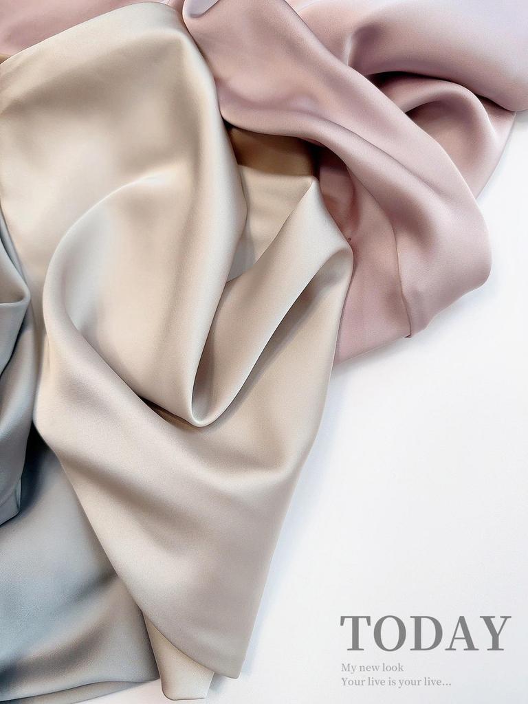 French Luxury Imitation Satin High-Waist Fishtail Midi Skirt for Women