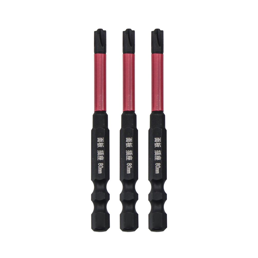 

Аксессуары для отверток 80 мм, запасные из легированной стали, специальные 3pcs