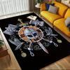 1pc Viking Shield Themed Rug for Home Decor, Non-slip Office Carpet, Chair Mat, Outdoor Mat, Christmas and Halloween Gifts-0731089