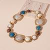 Fashion Retro Resin Necklace Earring Exaggerated Collarbone Necklace  Party