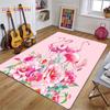 3D Flamingo Rug Carpet for Livingroom Bedroom Kids Room Colorful Modern Rug Non Slip Floor Carpet INS Style Decor Flower Carpet