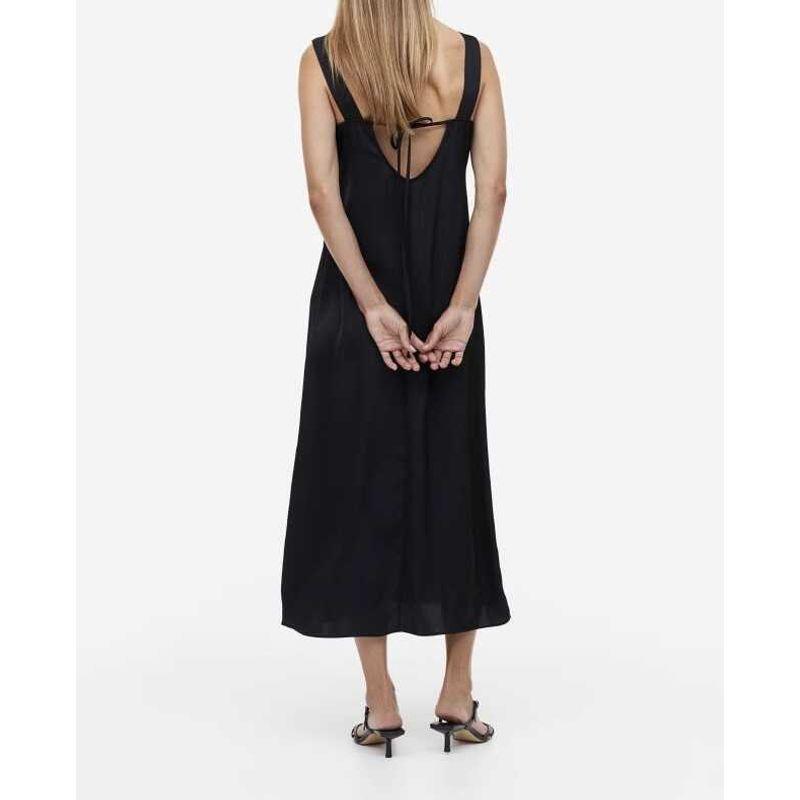 

Export Single Lace Strap H Home Minimalist Fashion All-Match Stylish Summer New Arrival Elegant Graceful Black Dress Black 2XL