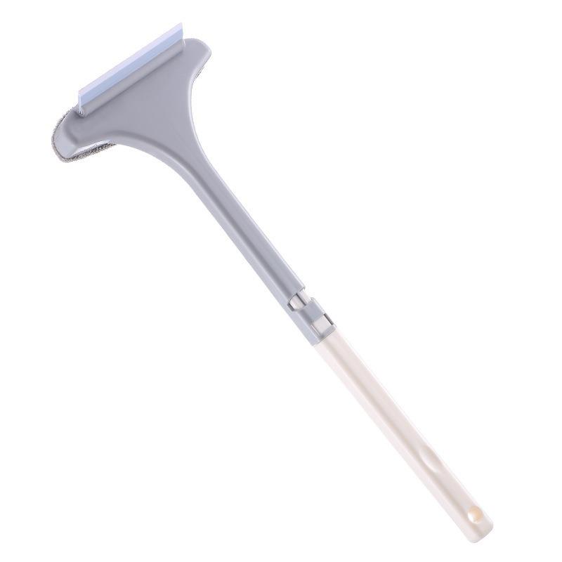 Vindusskjermbørste Husholdningsglassvisker Vindusskraper Baderomsvisker nettbørste Dobbeltsidig rengjøringsverktøy for bad