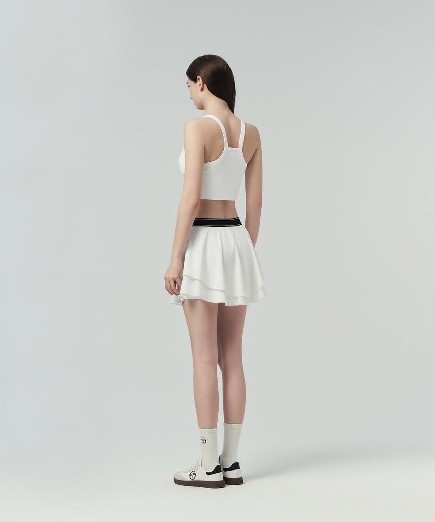 SERGIO TACCHINI W Flying Layered Skirt (White)