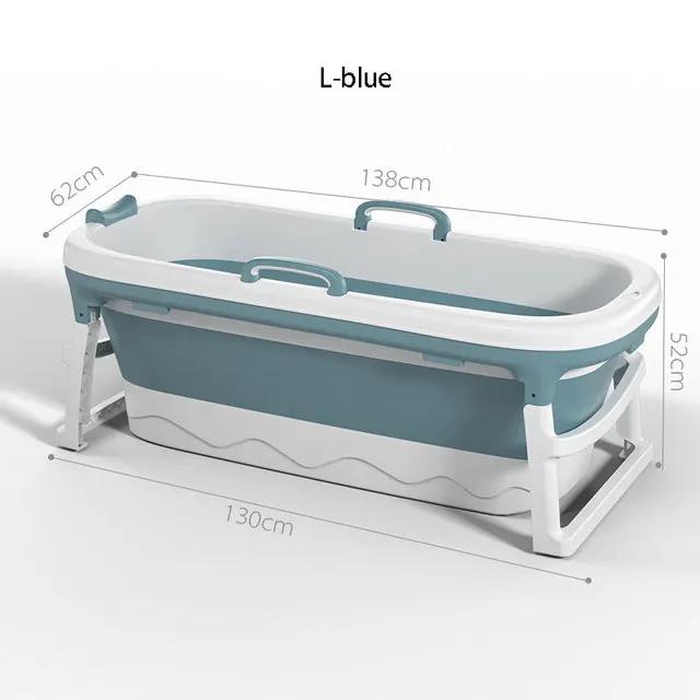 Freestanding Bathtub Toddler Children Twins Family Kids Plastic Silicone Luxury Large Bath Tub Portable Foldable Bathtub